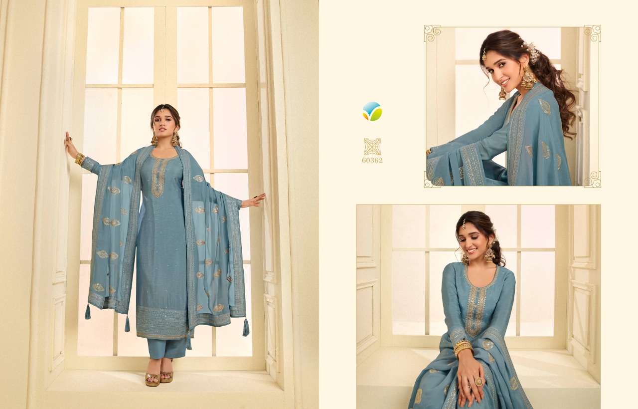 vinay fashion kaseesh ghazal dola gorgeous look salwar suit catalog