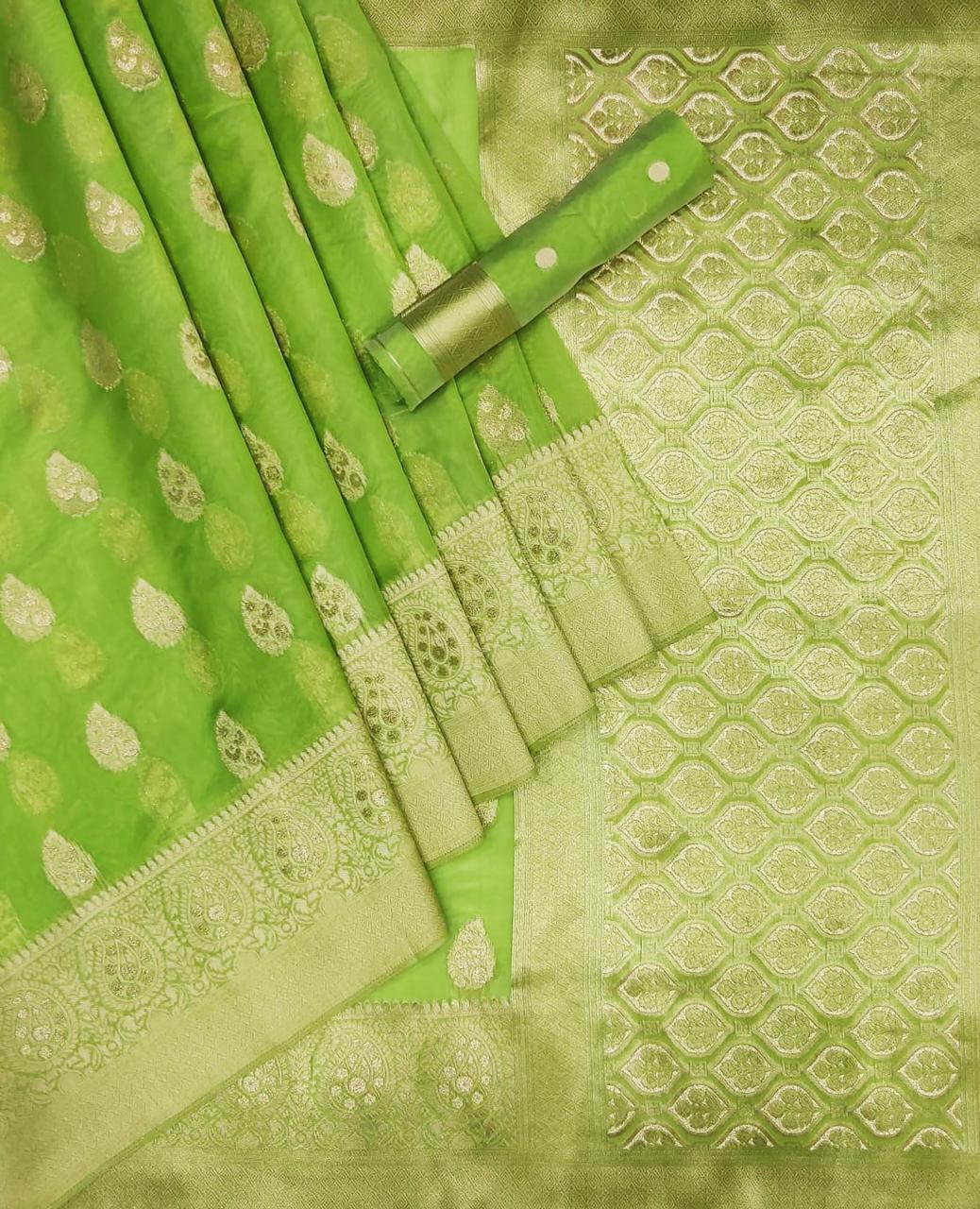 vivera international Jenifer3 Sarees Soft Banarasi Organza astonishing look saree catalog