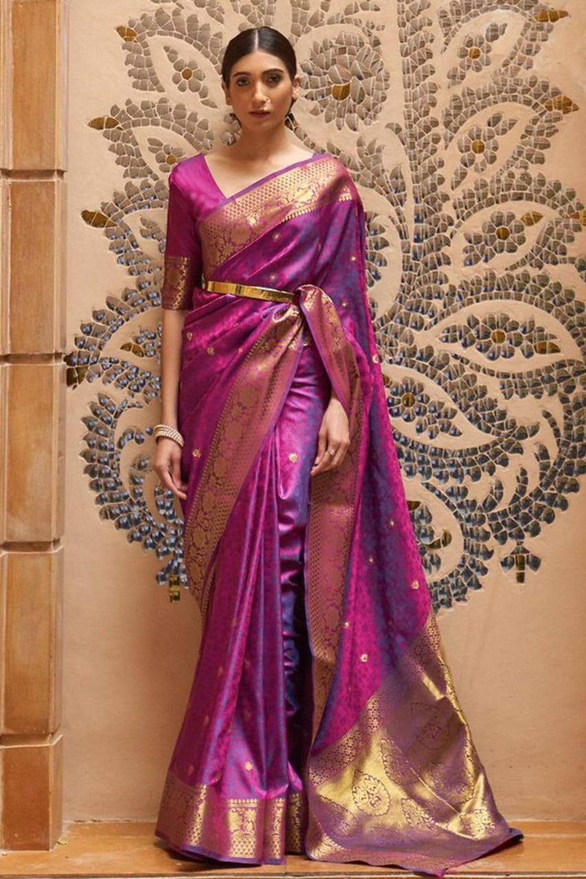 vivera international Parampara5 sarees Soft rich Banarasi elegant look saree single