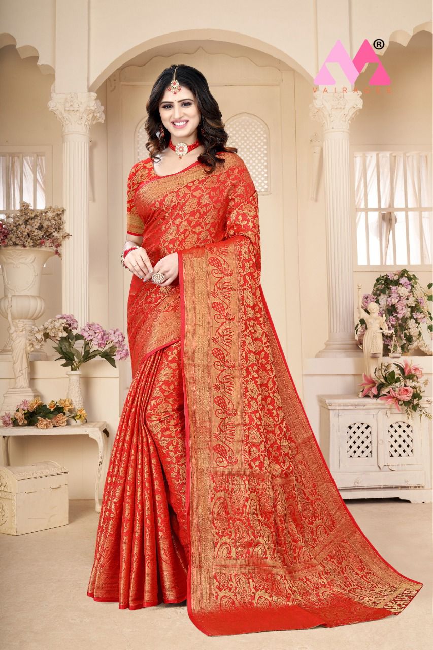 vivera international Zarina11 Sarees Kanjeevaram Silk regal look saree catalog