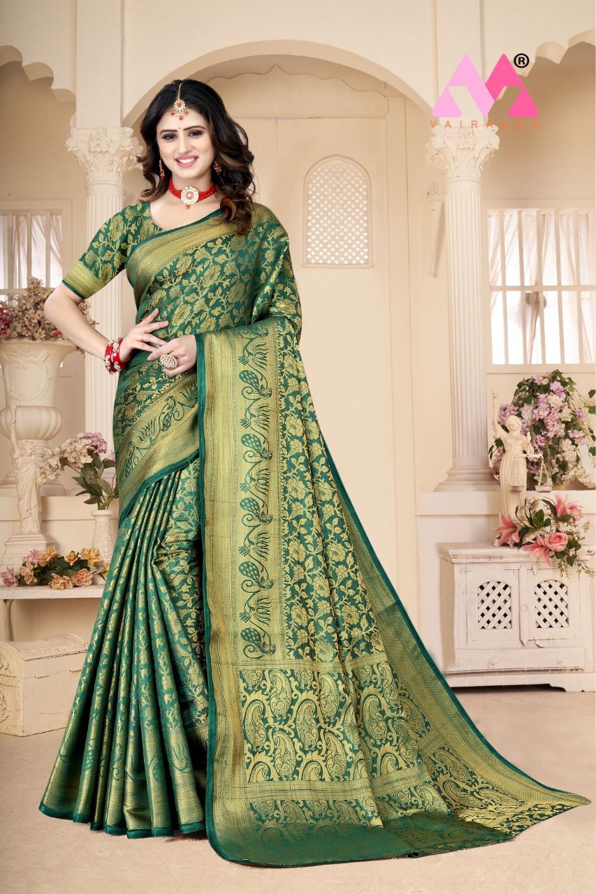 vivera international Zarina11 Sarees Kanjeevaram Silk regal look saree catalog