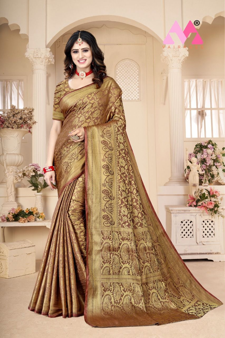 vivera international Zarina11 Sarees Kanjeevaram Silk regal look saree catalog