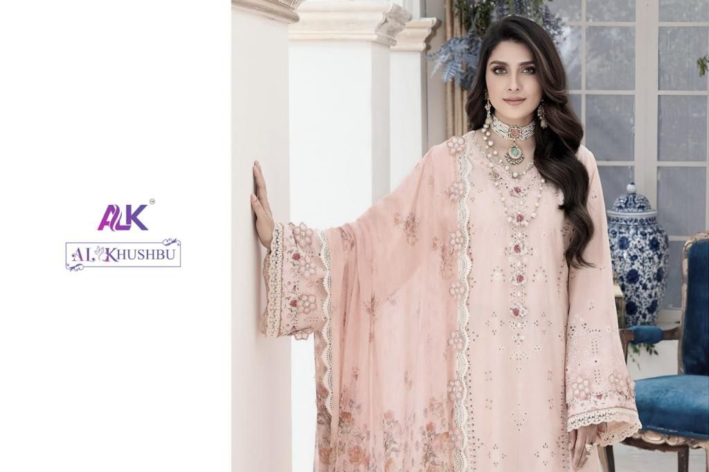 al khushbu noor saadia vol 1 cotton gorgeous look salwar suit catalog