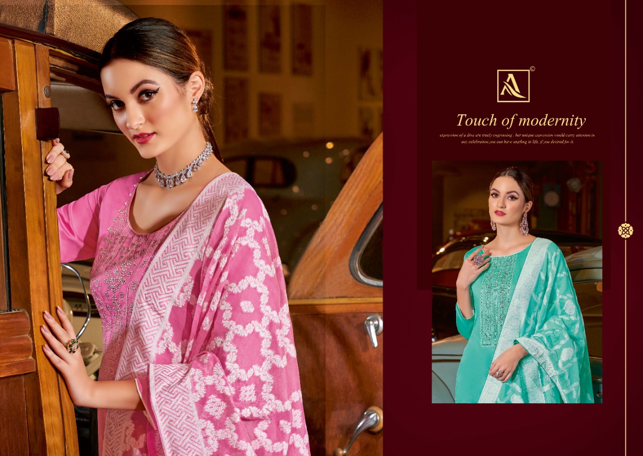 alok suit classic touch cotton gorgeous  look salwar suit catalog