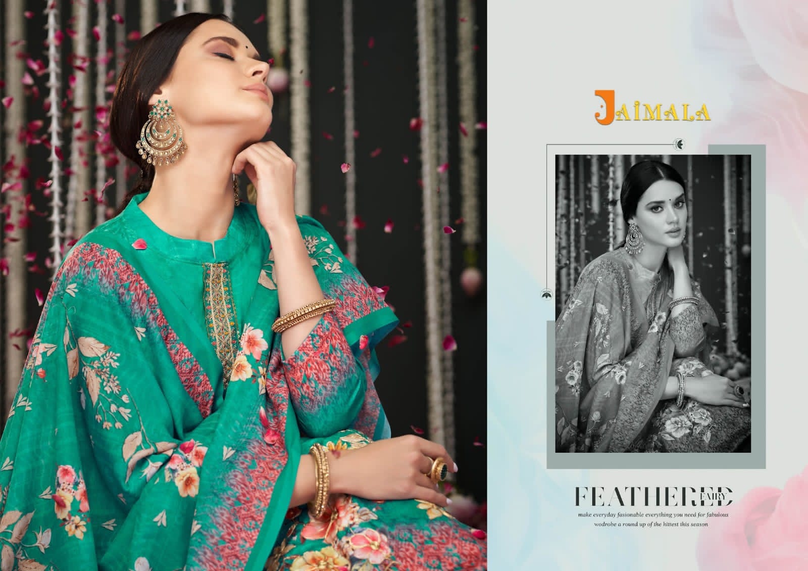 alok suit jaimala sahar pure zam cotton gorgeous look salwar suit catalog