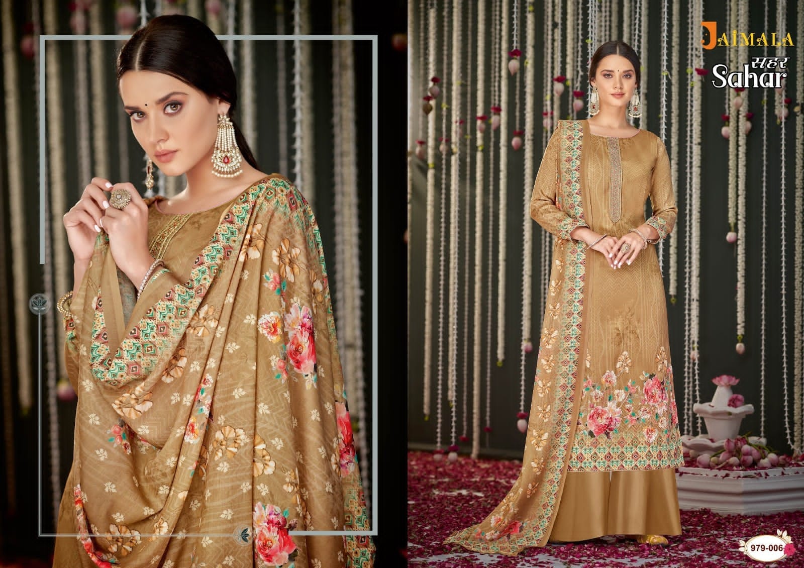 alok suit jaimala sahar pure zam cotton gorgeous look salwar suit catalog