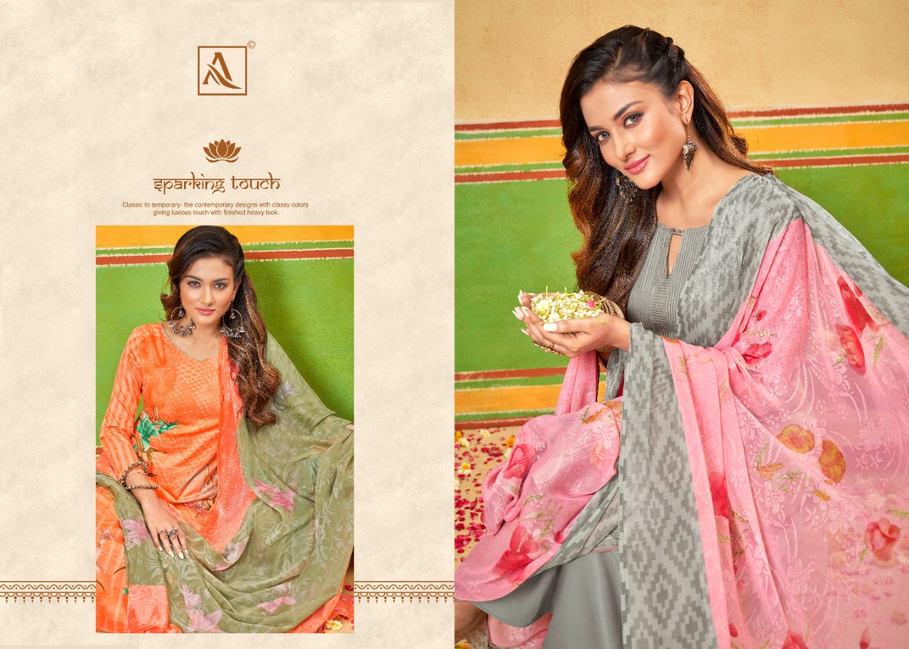 alok suit lilly cotton exclusive print salwar suit catalog