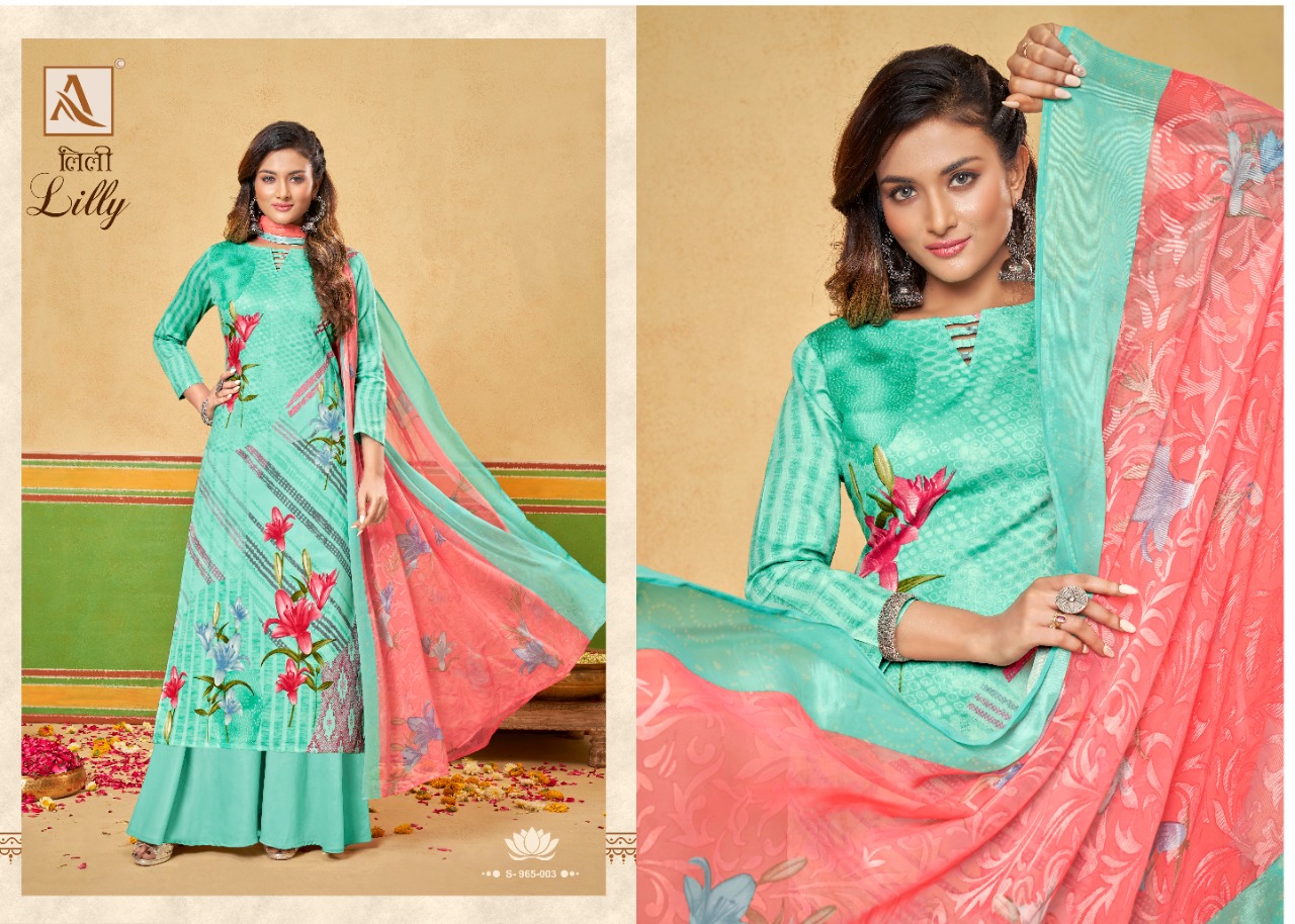 alok suit lilly cotton exclusive print salwar suit catalog