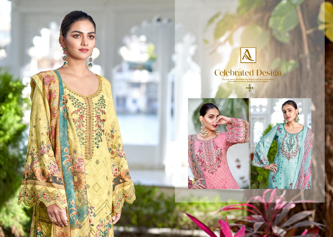 alok suit qurbat cotton exclusive print salwar suit catalog