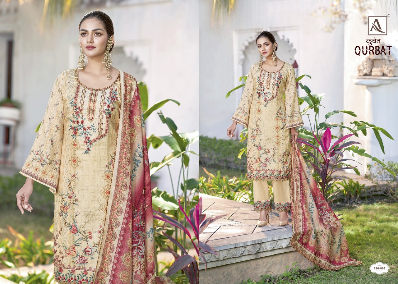 alok suit qurbat cotton exclusive print salwar suit catalog