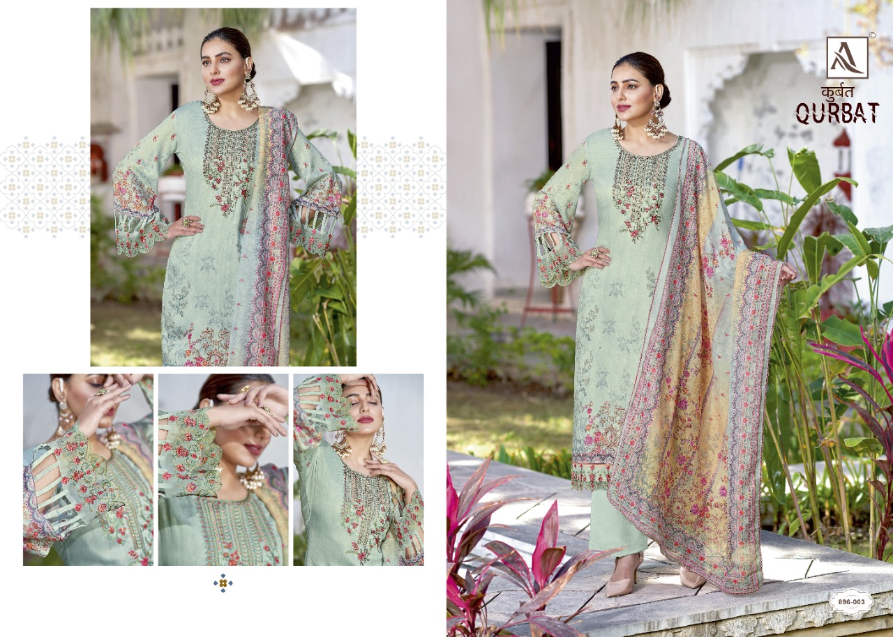 alok suit qurbat cotton exclusive print salwar suit catalog