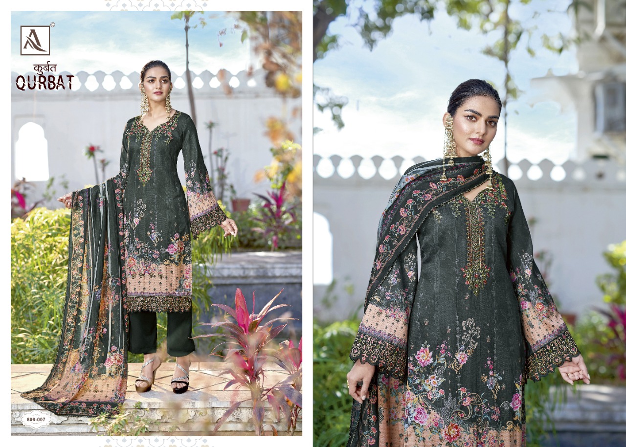 alok suit qurbat cotton exclusive print salwar suit catalog