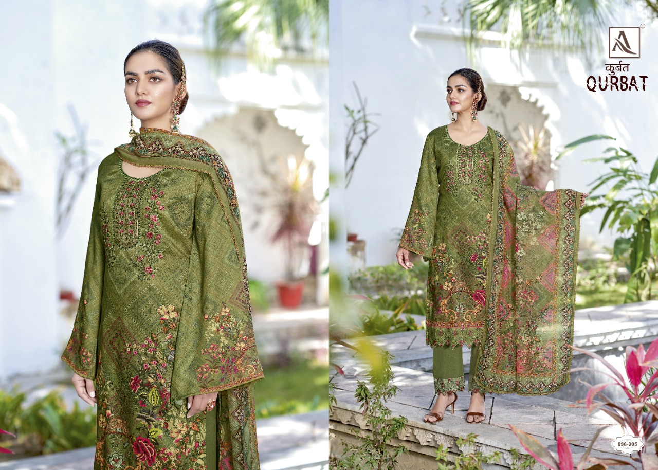 alok suit qurbat cotton exclusive print salwar suit catalog