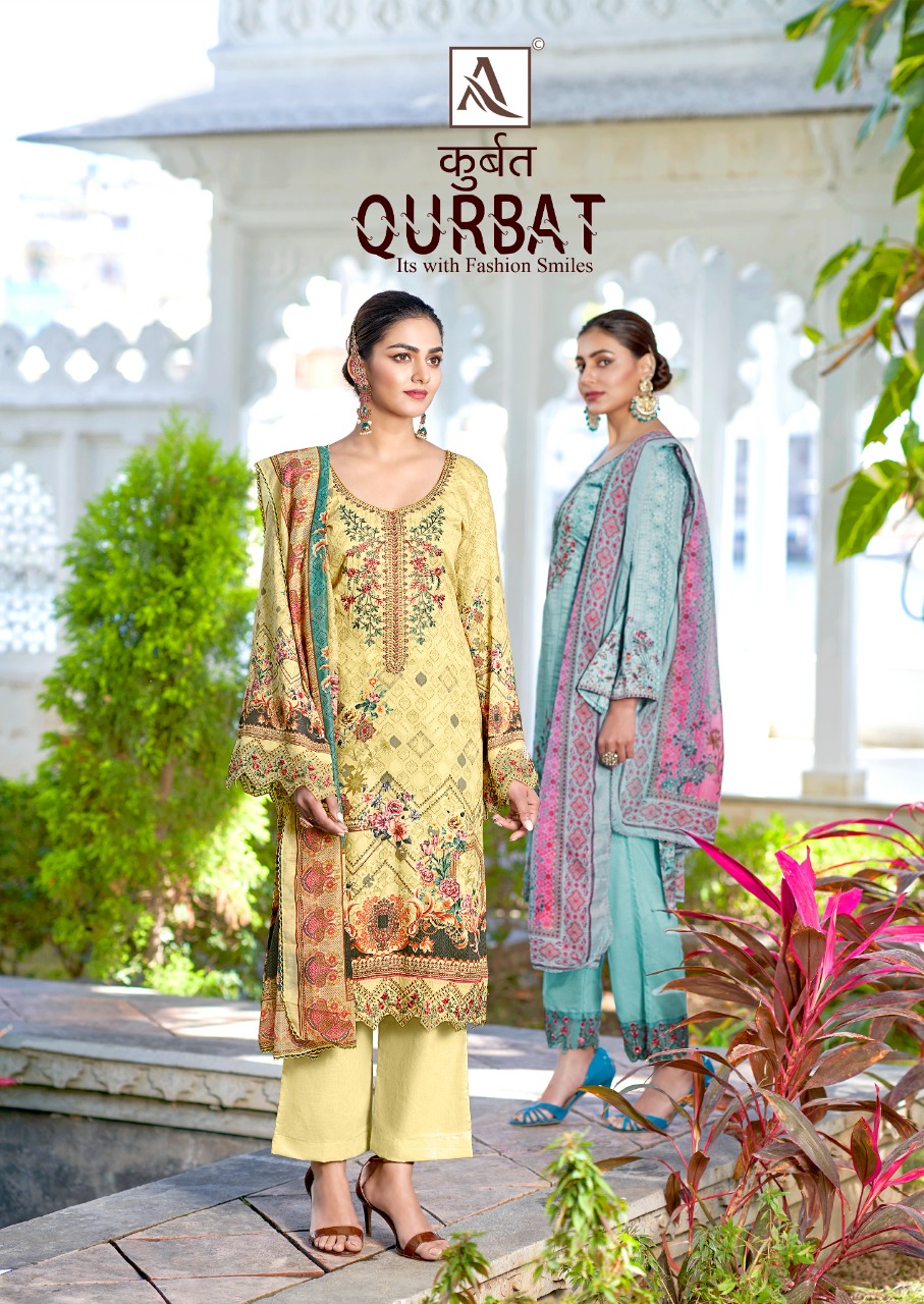 alok suit qurbat cotton exclusive print salwar suit catalog