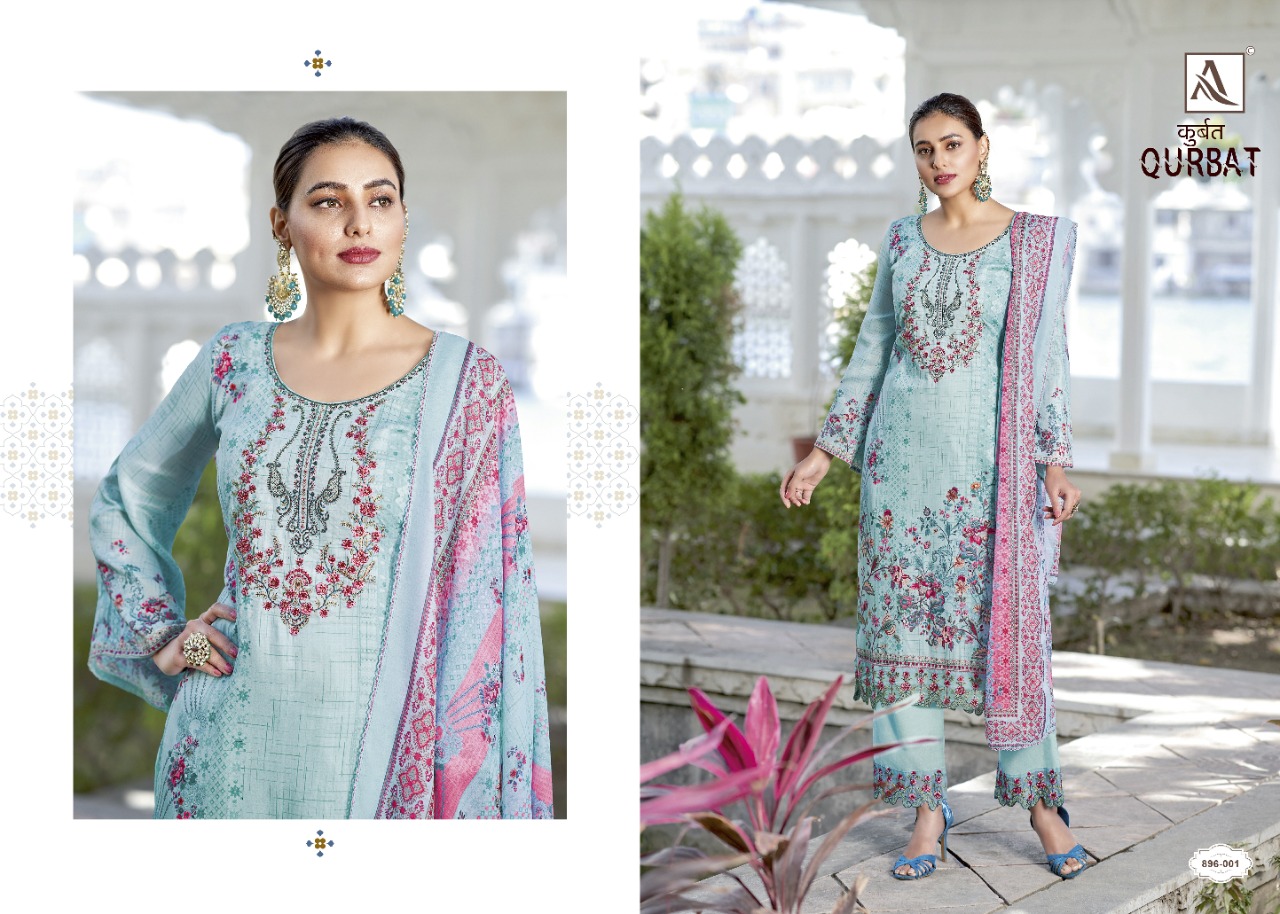 alok suit qurbat cotton exclusive print salwar suit catalog