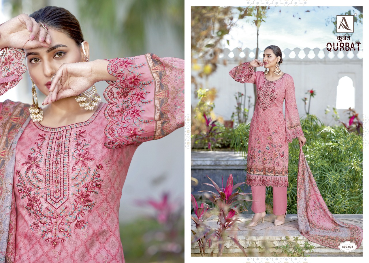 alok suit qurbat cotton exclusive print salwar suit catalog