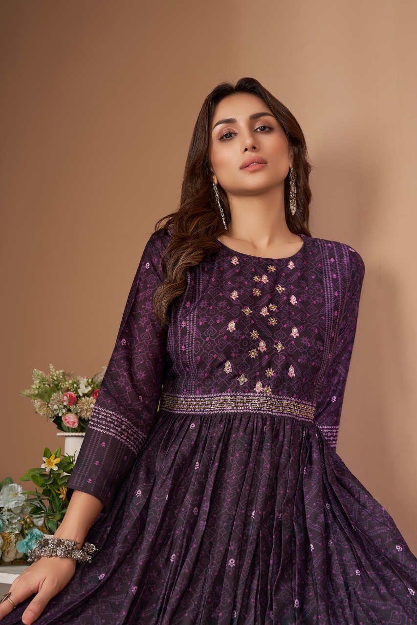 amoha trenza mohini muslin new and modern style kurti catalog