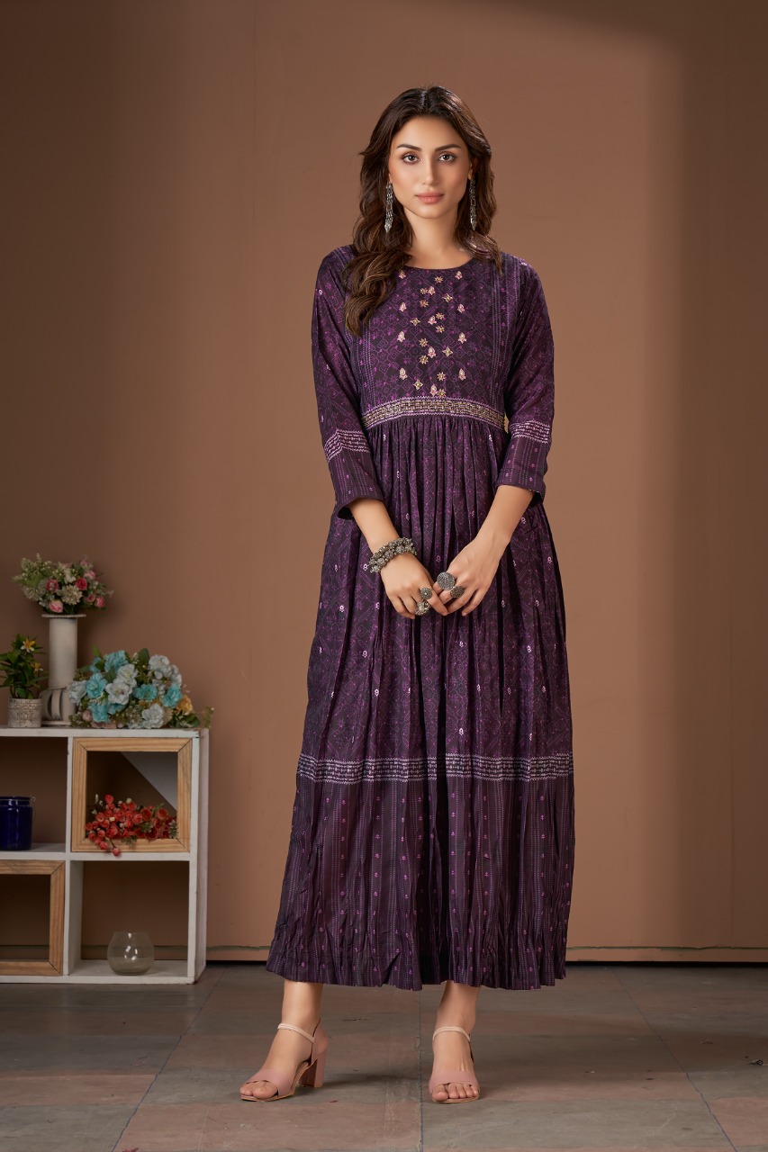 amoha trenza mohini muslin new and modern style kurti catalog