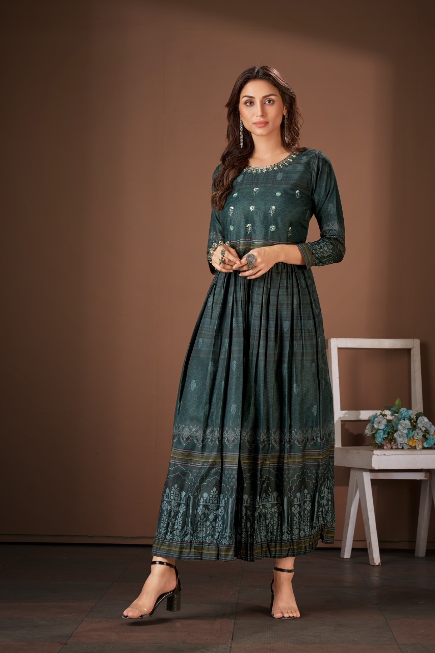 amoha trenza mohini muslin new and modern style kurti catalog