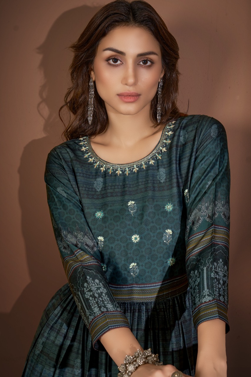 amoha trenza mohini muslin new and modern style kurti catalog