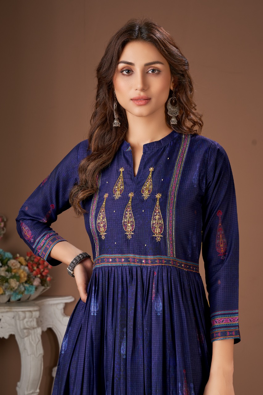 amoha trenza mohini muslin new and modern style kurti catalog