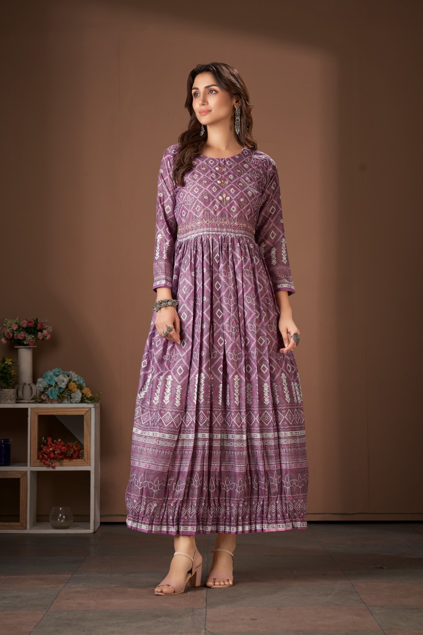 amoha trenza mohini muslin new and modern style kurti catalog