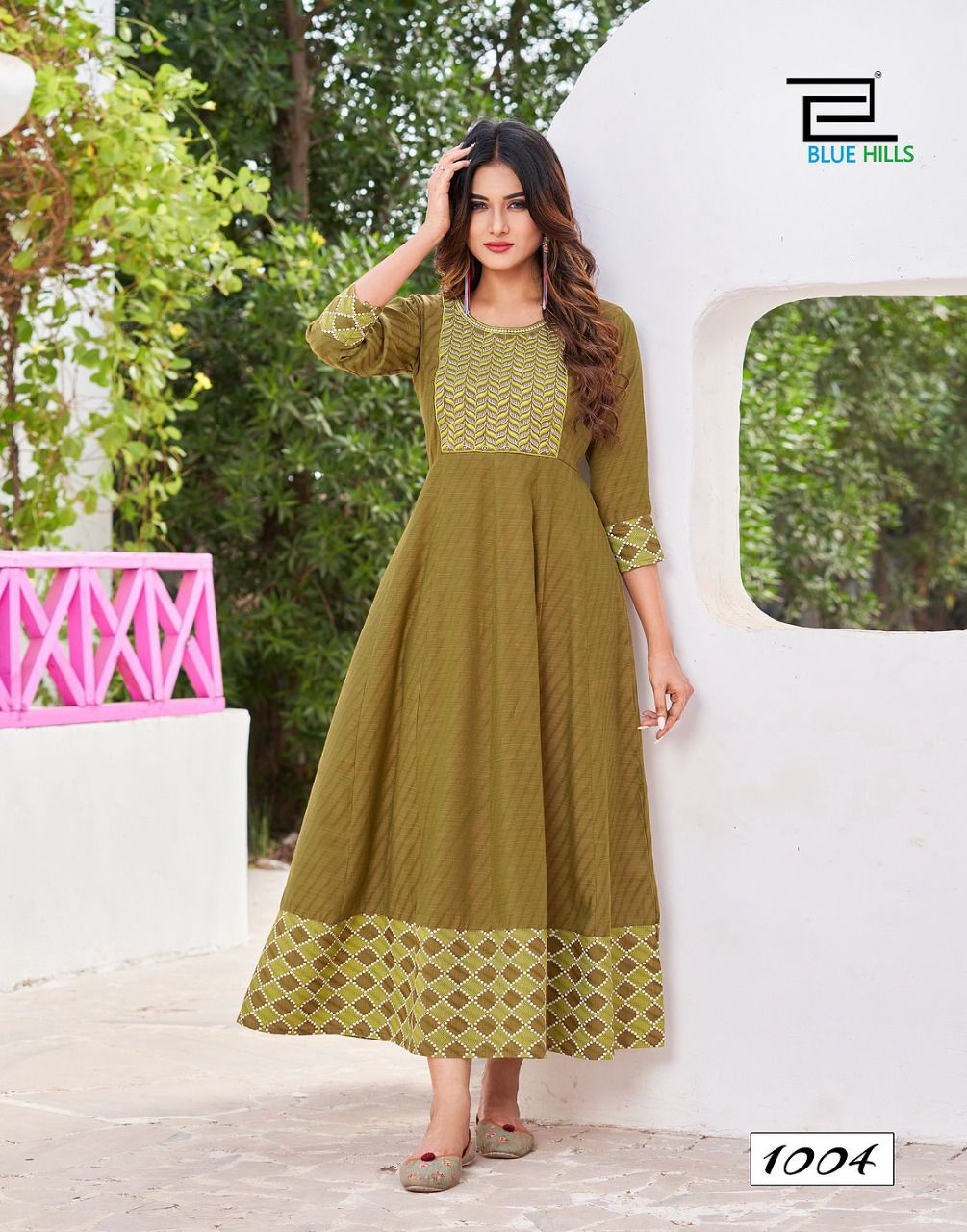 blue hills bachelor vol 1 rayon new and modern style long kurti catalog