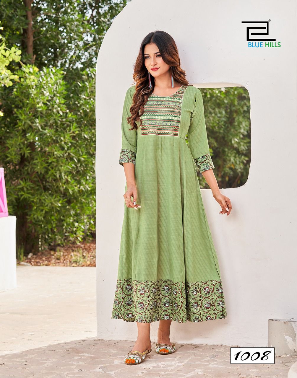 blue hills bachelor vol 1 rayon new and modern style long kurti catalog