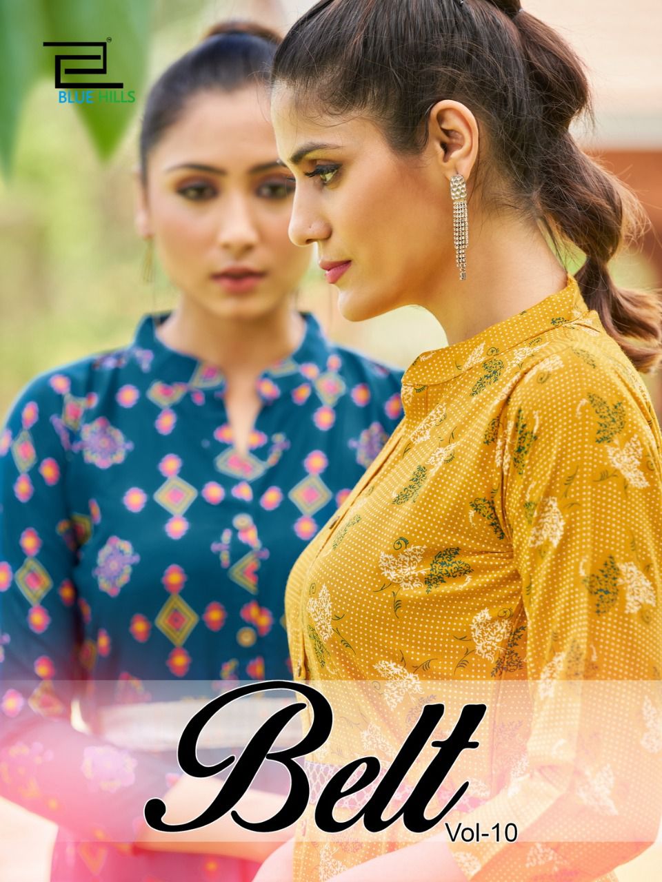 blue hills belt vol 10 rayon new and modern style  kurti catalog