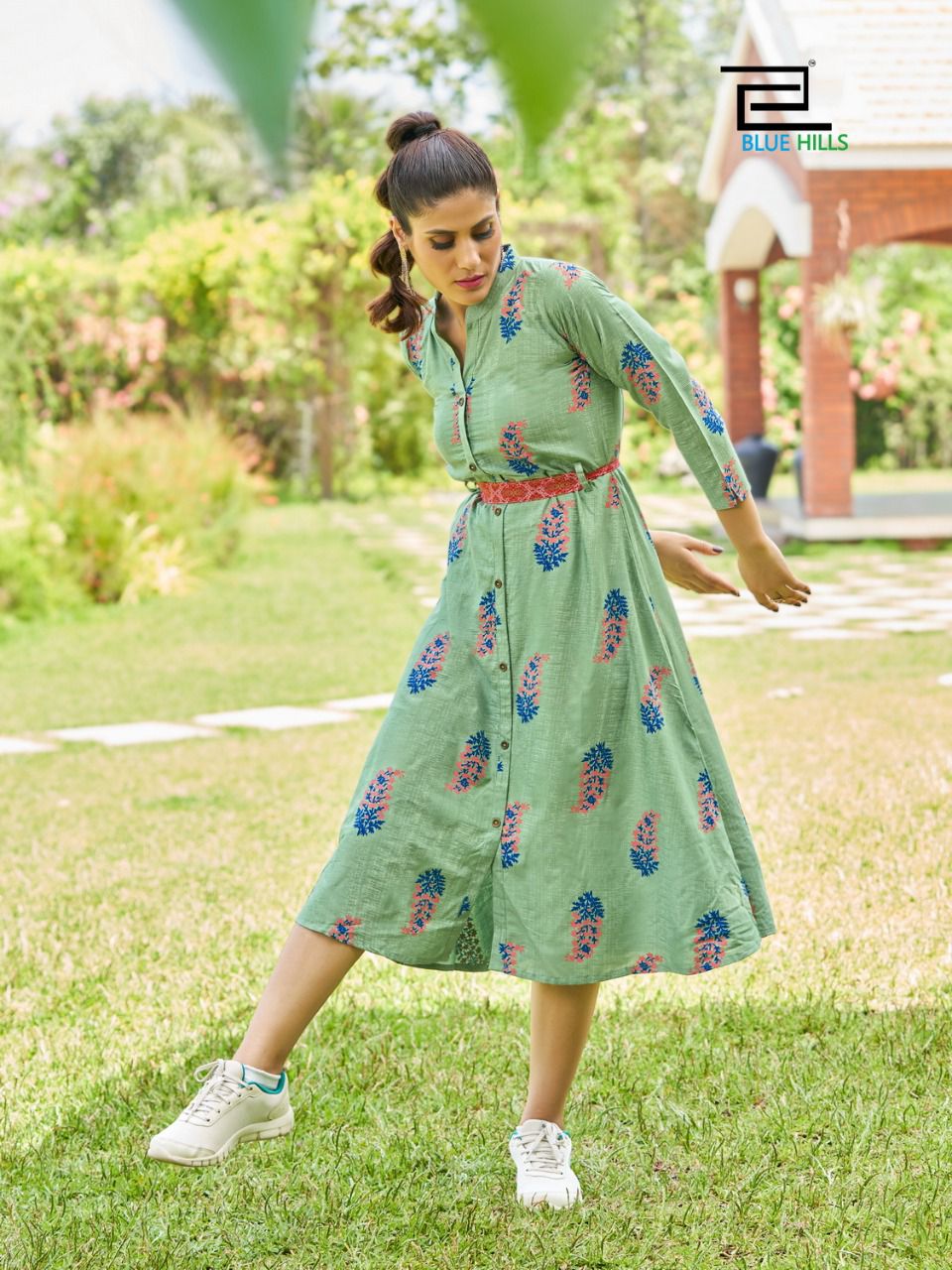 blue hills belt vol 10 rayon new and modern style  kurti catalog