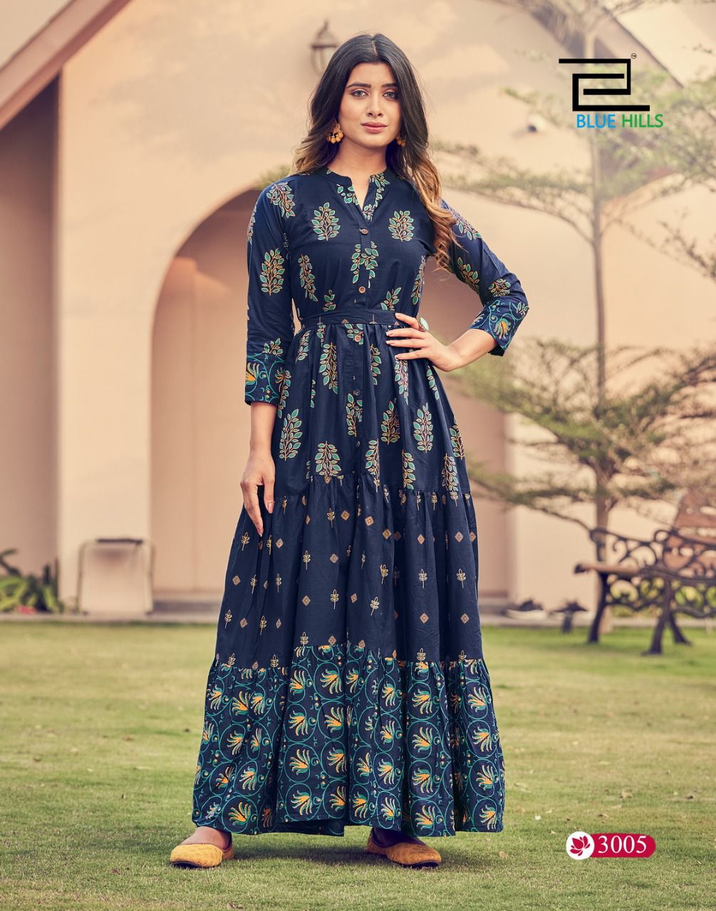 blue hills florencia vol 3 cotton gorgeous look kurti catalog