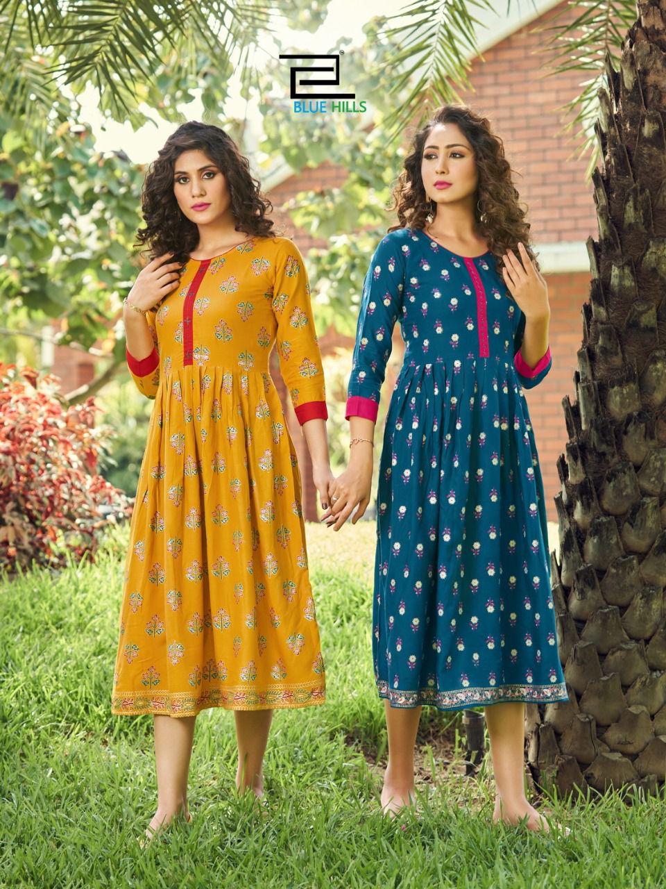 blue hills velly vol 3 rayon eleganr kurti catalog