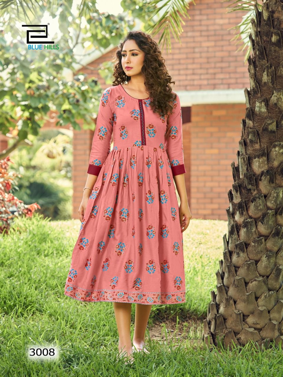 blue hills velly vol 3 rayon eleganr kurti catalog