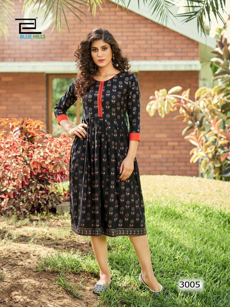 blue hills velly vol 3 rayon eleganr kurti catalog