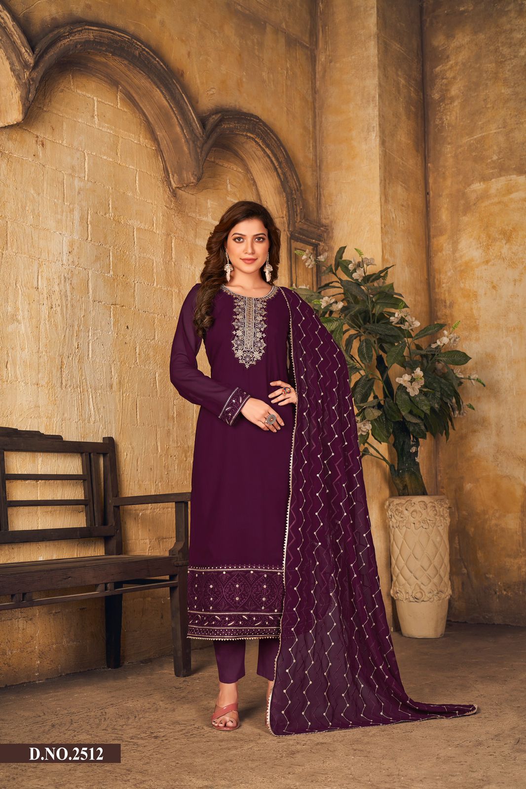 dani twisha vol 25 georgette regal look salwar suit catalog