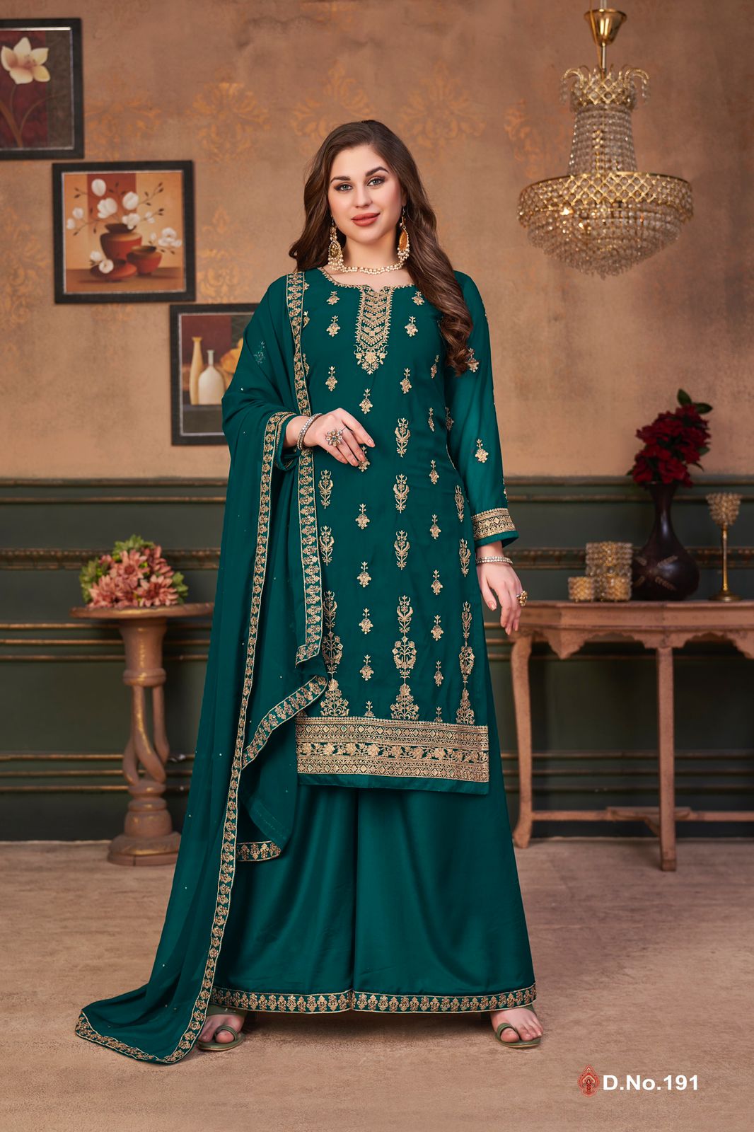 dani vaani vol 19 georgette Regal look salwar suit catalog