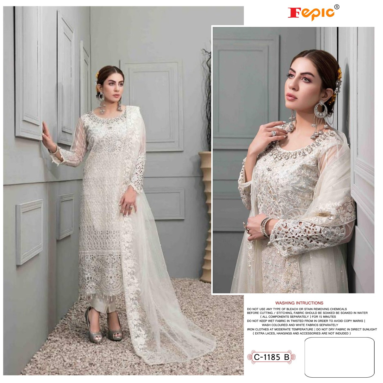 fepic rosemeen d no c 1185 net regal look salwar suit catalog