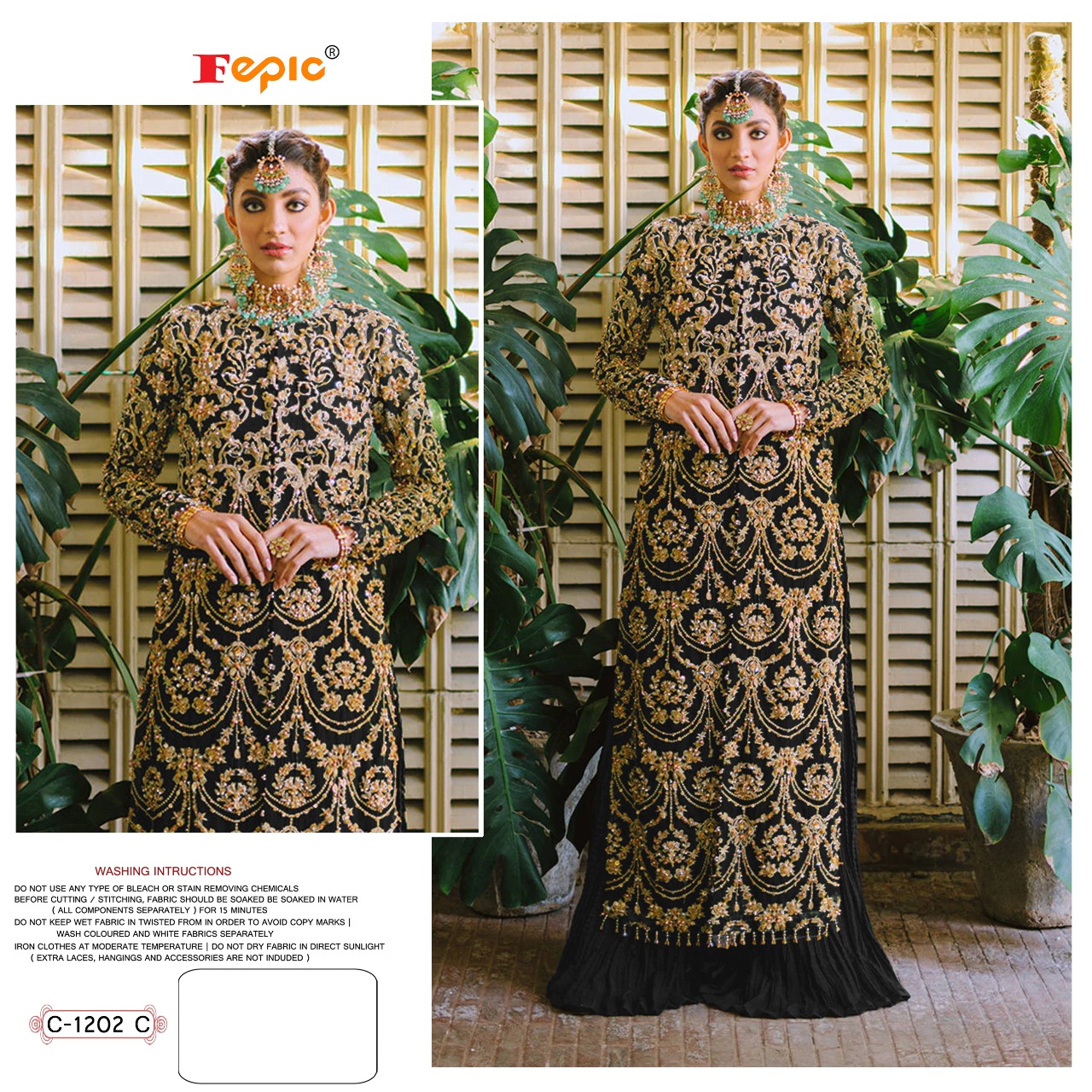 fepic rosemeen d no c 1202 net decent embroidary look salwar suit catalog