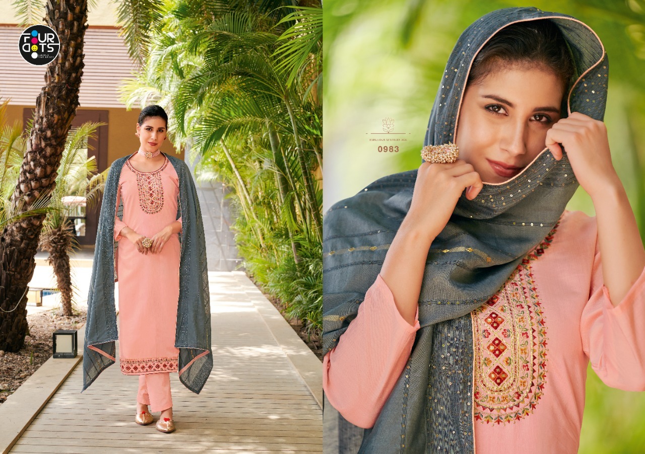 fourdots nirva muslin regal look salwar suit catalog