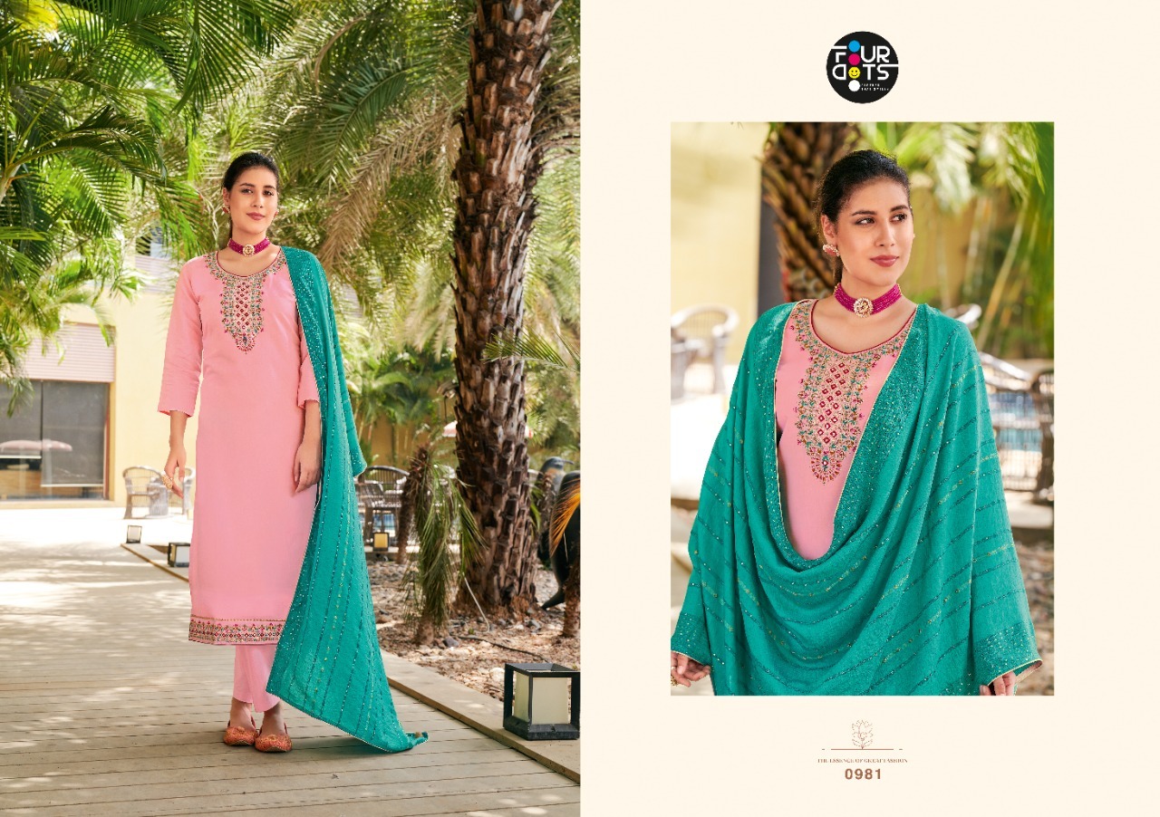 fourdots nirva muslin regal look salwar suit catalog