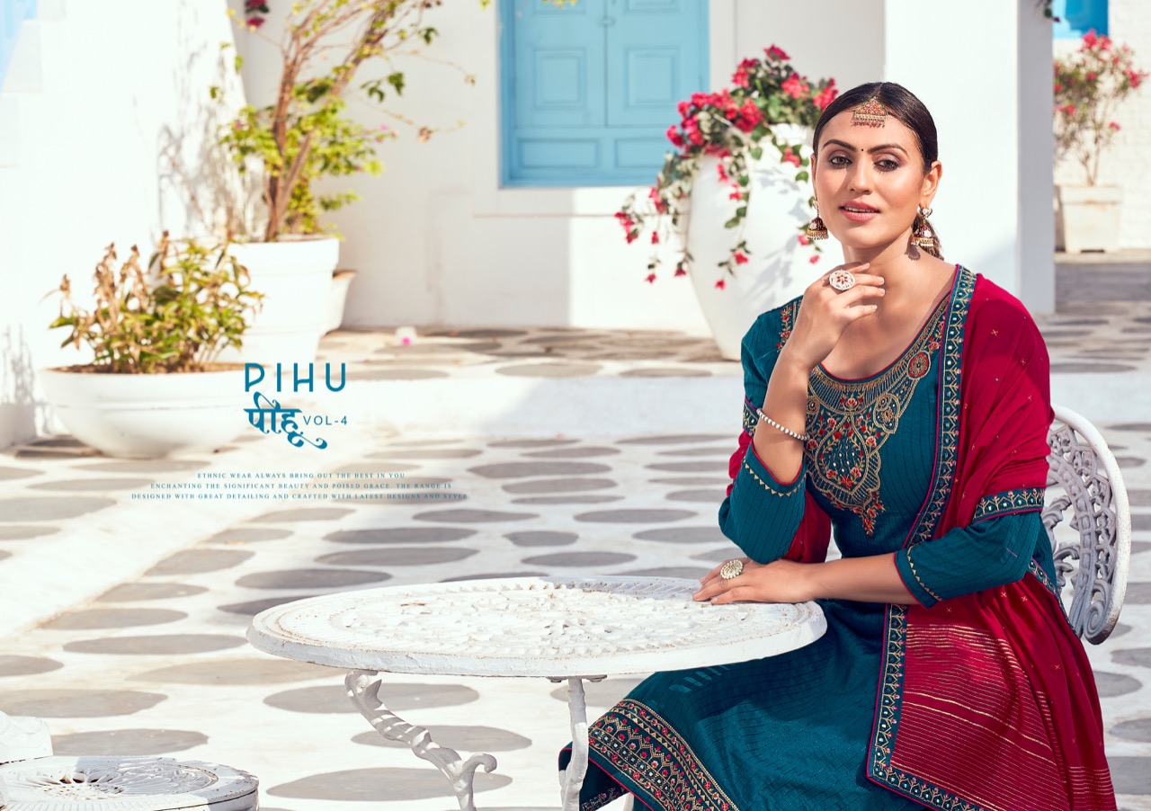 fourdots pihu vol 4 parampara  regal look salwar suit catalog