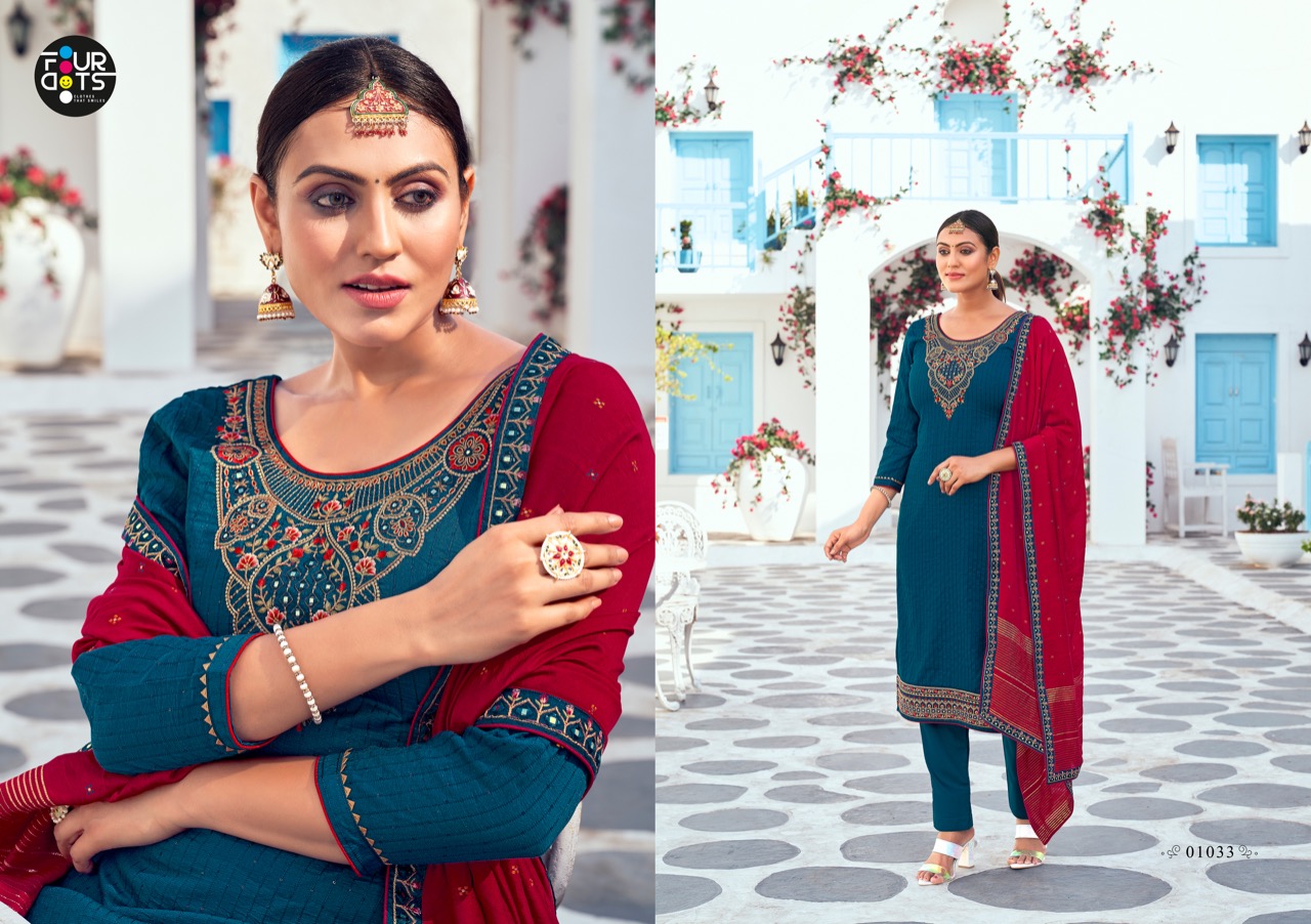 fourdots pihu vol 4 parampara  regal look salwar suit catalog