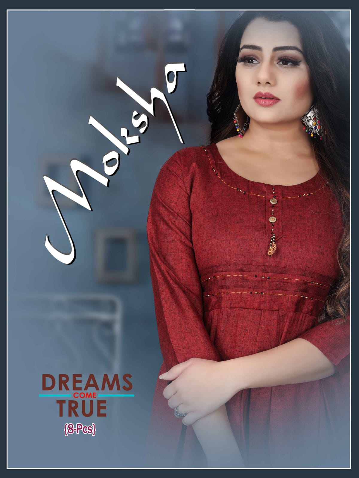 gaabha moksha cotton decent look kurti catalog