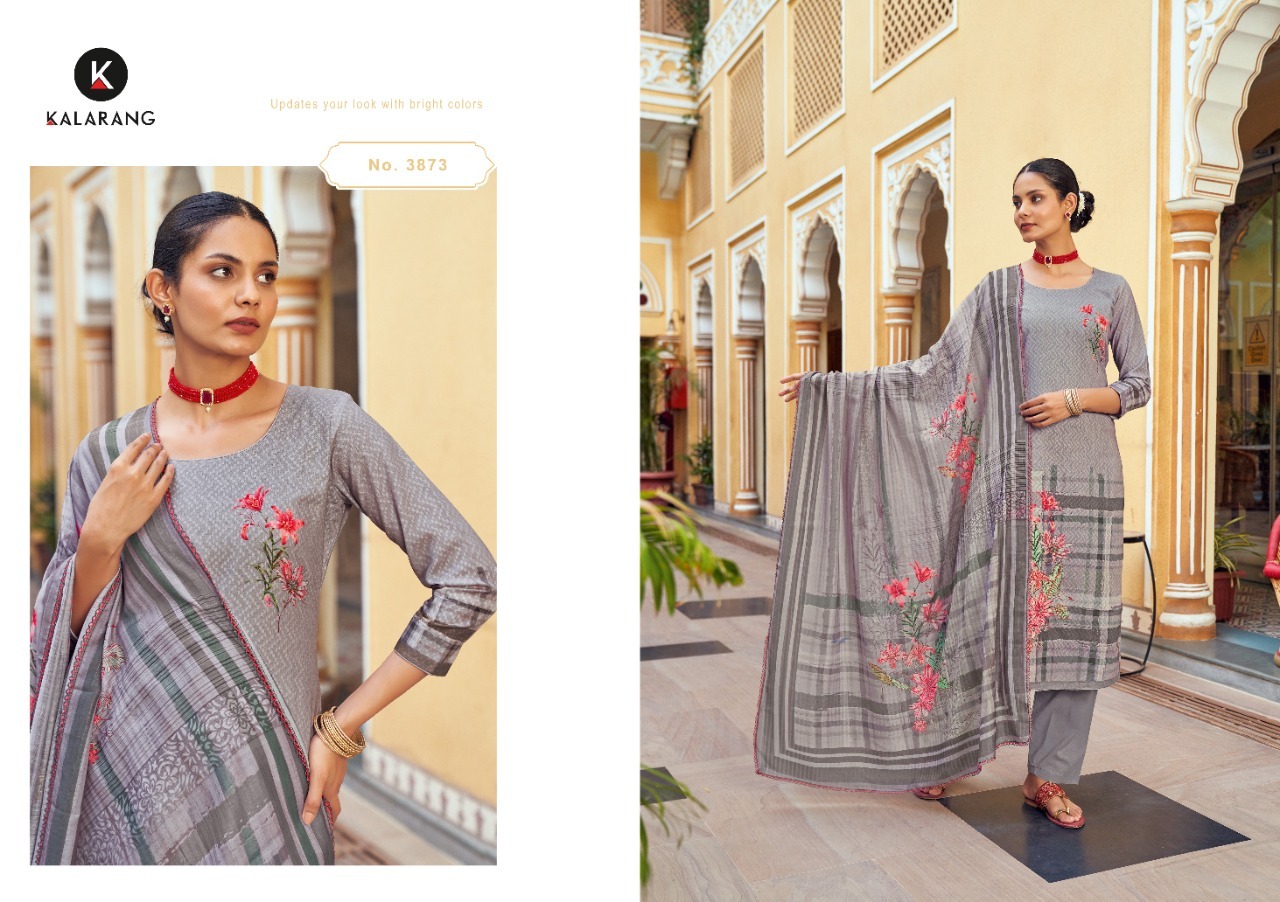 kalarang krista muslin elegant salwar suit catalog