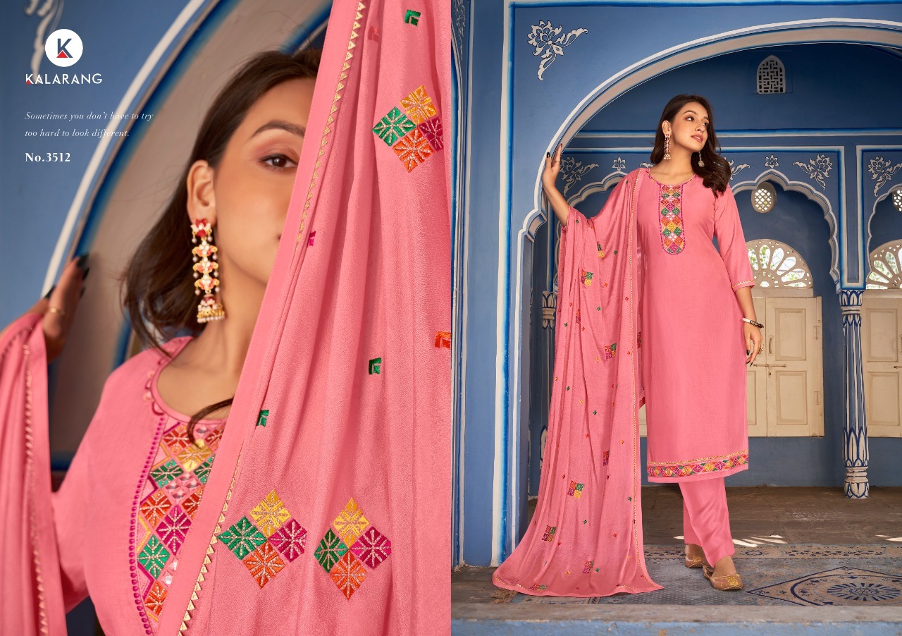 kalarang nagma silk astonishing salwar suit catalog