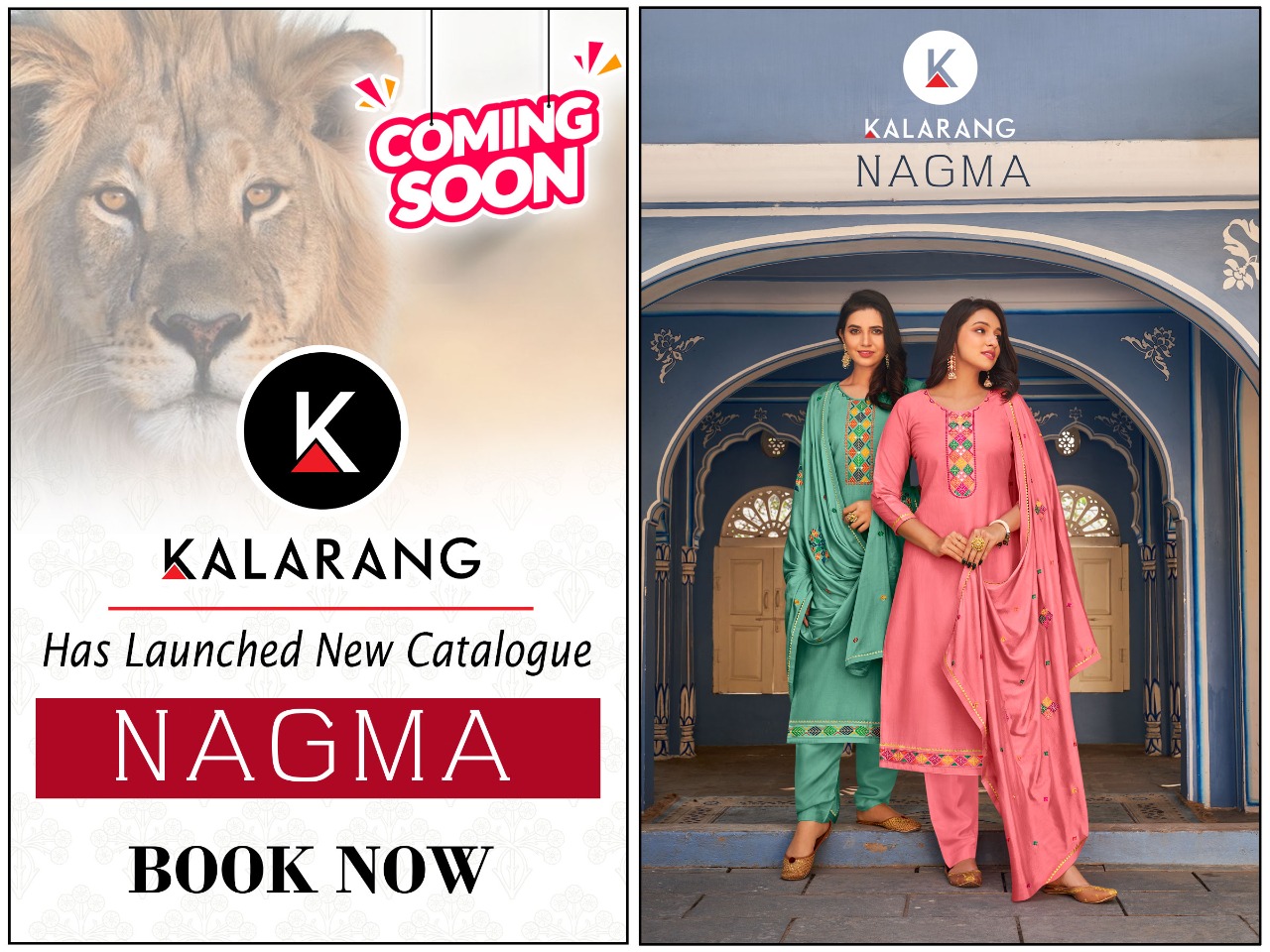 kalarang nagma silk astonishing salwar suit catalog