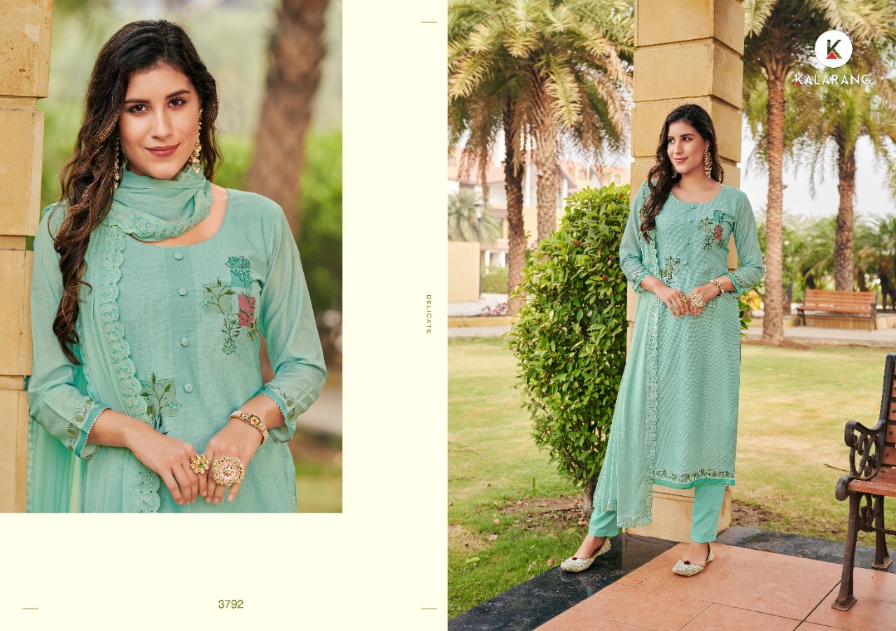 kalarang nora muslin elegant salwar suit catalog