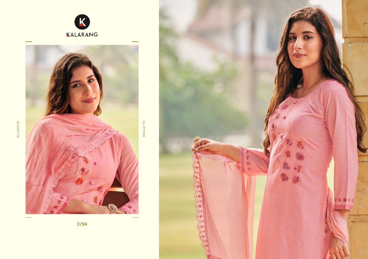 kalarang nora muslin elegant salwar suit catalog