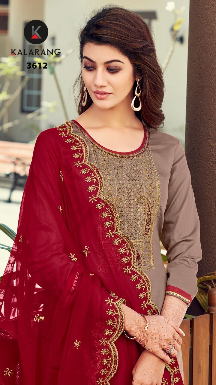 kalarang roshani jam silk elegant salwar suit catalog