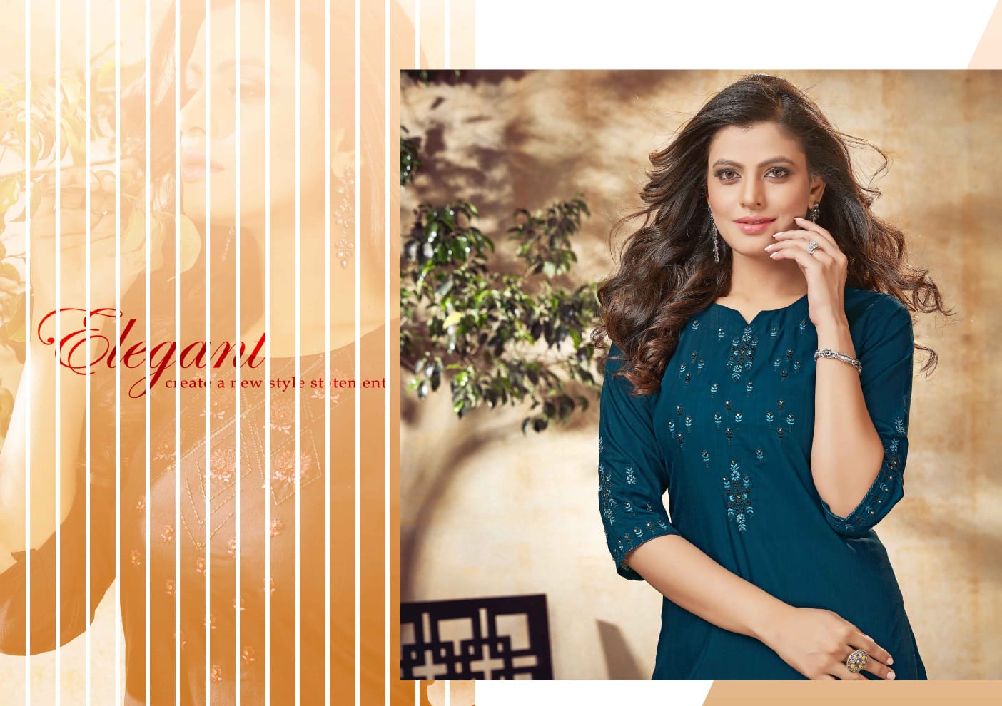 kalaroop by kajree adhira rayon elegant kurti catalog